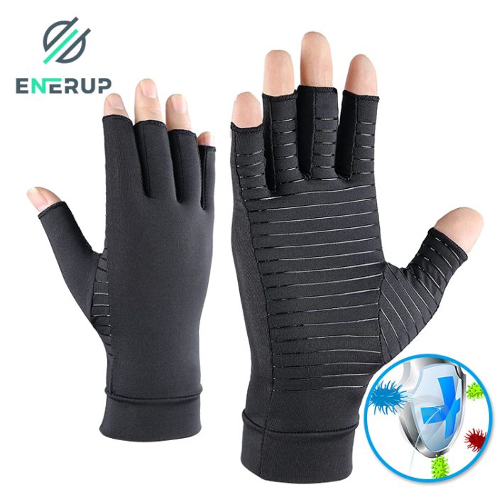 Compression gloves, style reference only. The source image carries a third-party watermark and is not presented as this company's own product photograph; the graphic icon in the source image is a graphic, not a performance claim.
